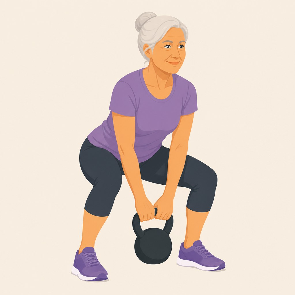 10 Minute Kettlebell Leg Workout for Seniors: Boost Muscle Tone, Bone