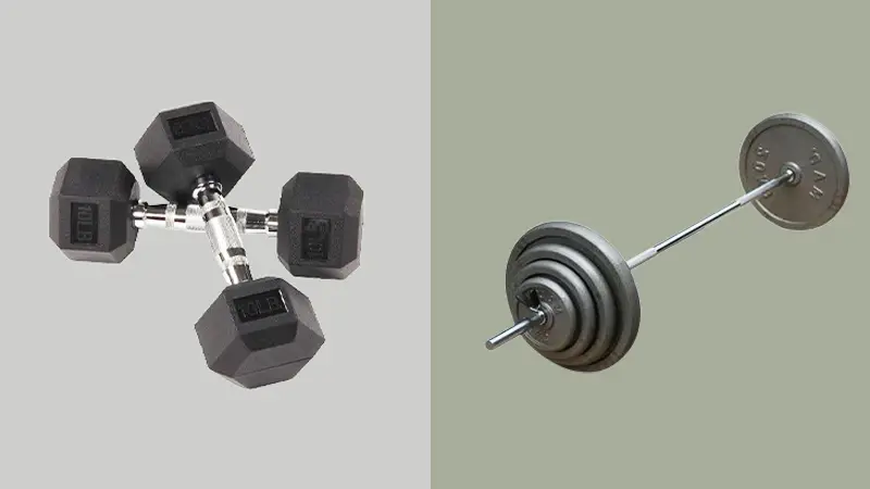 Dumbbell-Weight-Vs-Barbell-Weight