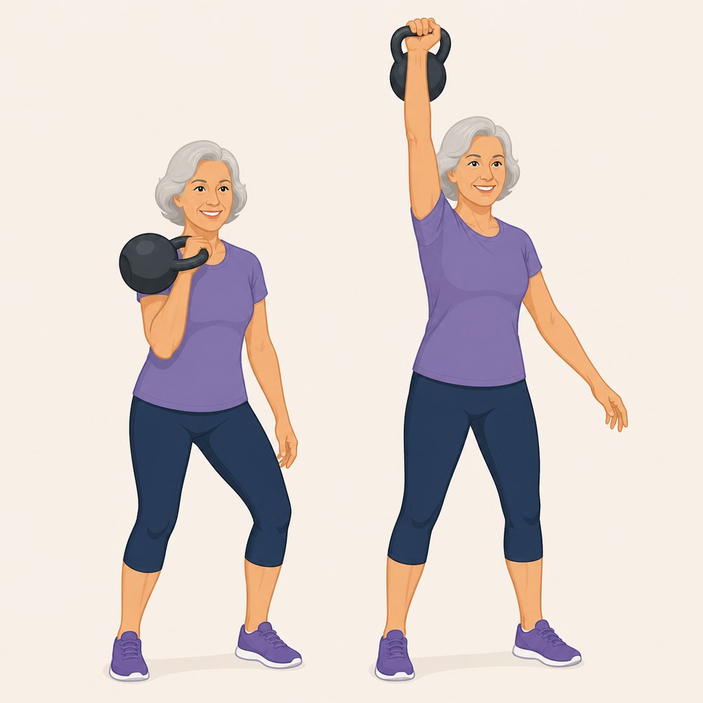 10 Minute Kettlebell Leg Workout for Seniors: Boost Muscle Tone, Bone